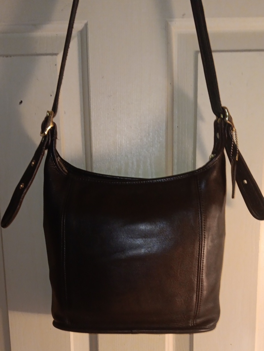 Coach Vintage Legacy Black Leather Shoulderbag